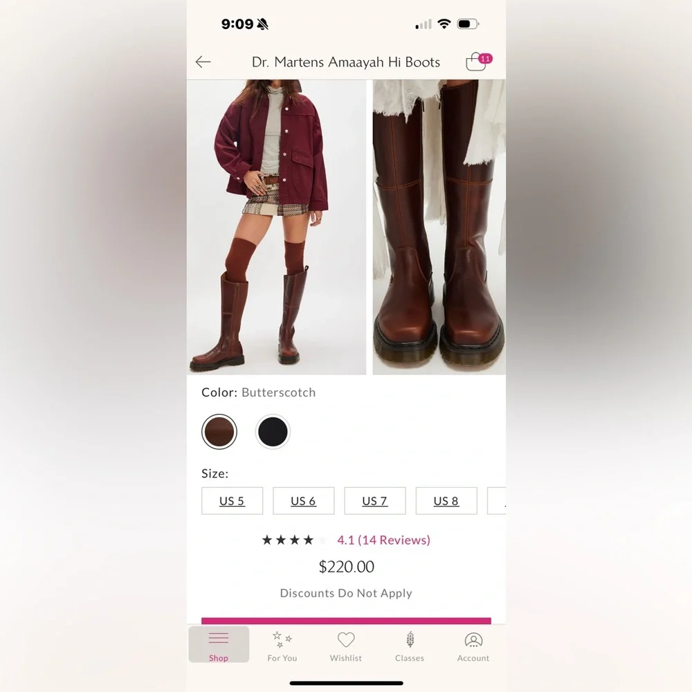 Dr. Martens Brown Leather Heeled Boots - Picture 12 of 12